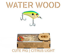 Load image into Gallery viewer, Water Wood Cute Pig Crankbait