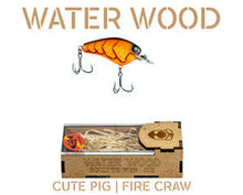 Load image into Gallery viewer, Water Wood Cute Pig Crankbait