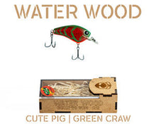 Load image into Gallery viewer, Water Wood Cute Pig Crankbait