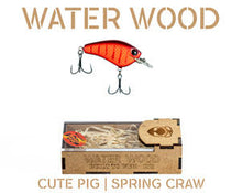 Load image into Gallery viewer, Water Wood Cute Pig Crankbait