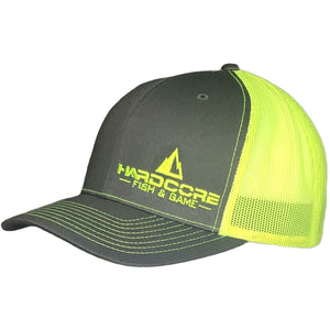 Hardcore Fish and Game Snapback Trucker Hat/ Embroidered Logo - Custom Tackle Supply 