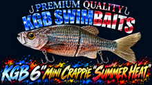 Load image into Gallery viewer, KGB 6" Mini Crappie Swimbait
