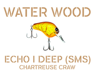 Water Wood Echo 1 Deep (E1D) Crankbait Pro Packaging