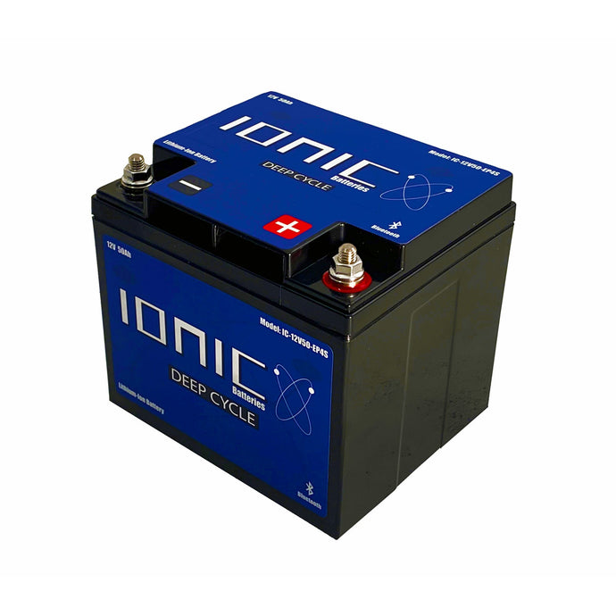 Ionic 12 Volt 50Ah Lithium Ion Battery - Custom Tackle Supply 
