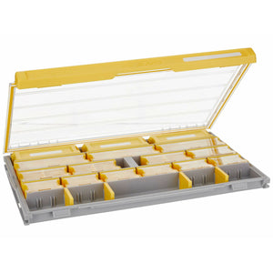 Plano EDGE 3700 Hook Utility Box, Clear/Yellow, Tackle Storage Accessories