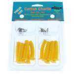 Catfish Charlie - Dip Bait Worms Yellow - 12 Pack