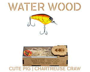 Water Wood Cute Pig Crankbait