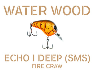 Water Wood Echo 1 Deep (E1D) Crankbait Pro Packaging