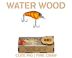 Water Wood Cute Pig Crankbait