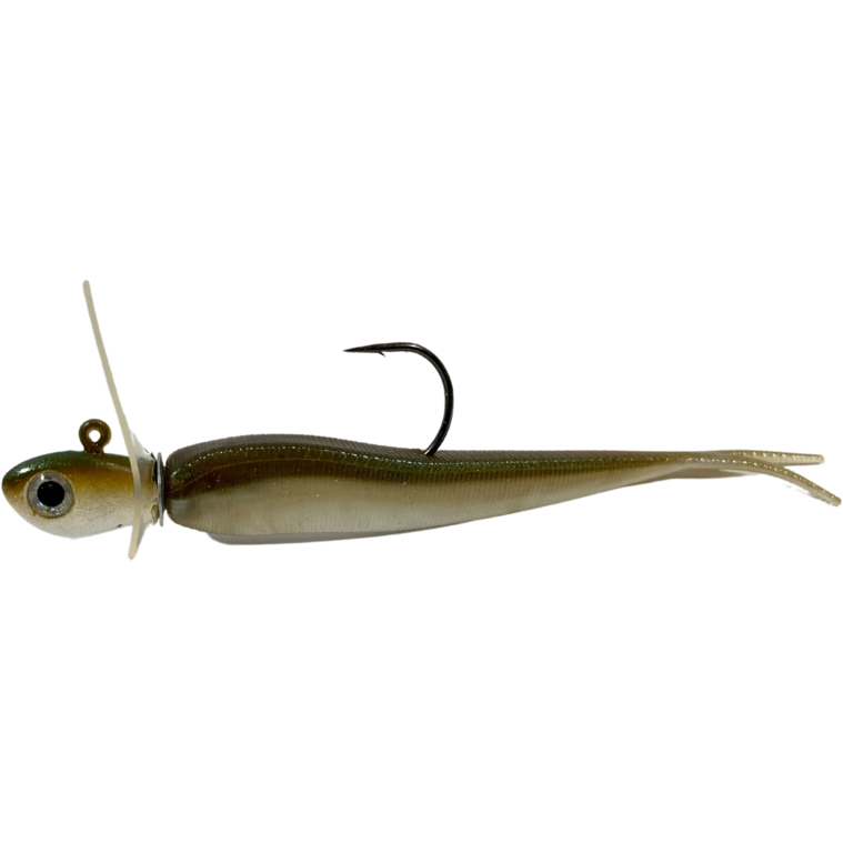 Pulse Fish Lures Pulse Jig with Bait 1/4 oz / Albino Green