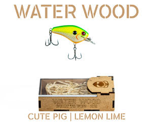 Water Wood Cute Pig Crankbait