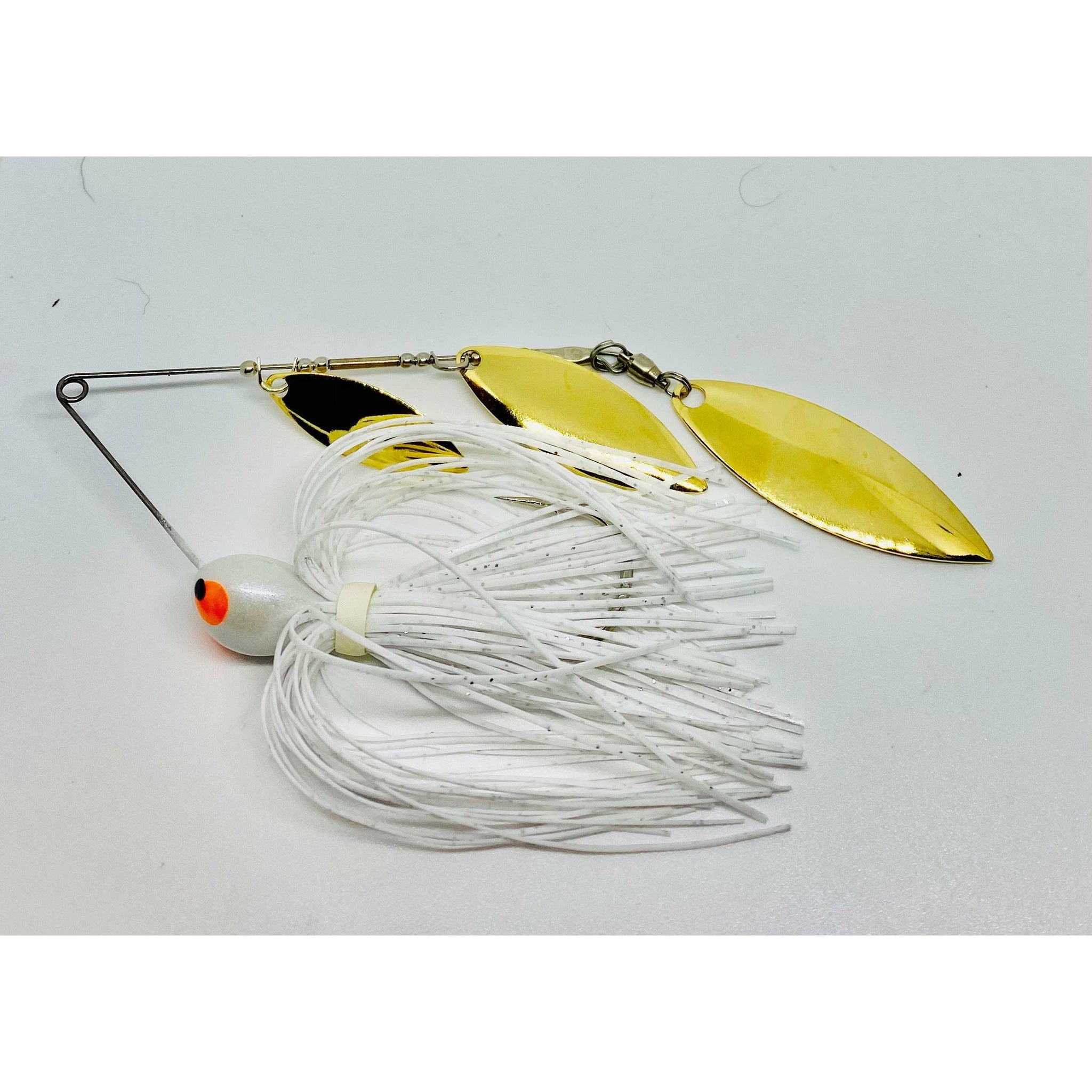 CS-II Double Willow 3/4 Oz Spinnerbait, Nickel Spinner Blades with Trailer,  Trout, Walleye, Pike, or Bass Lures, Fishing Lures for Freshwater or