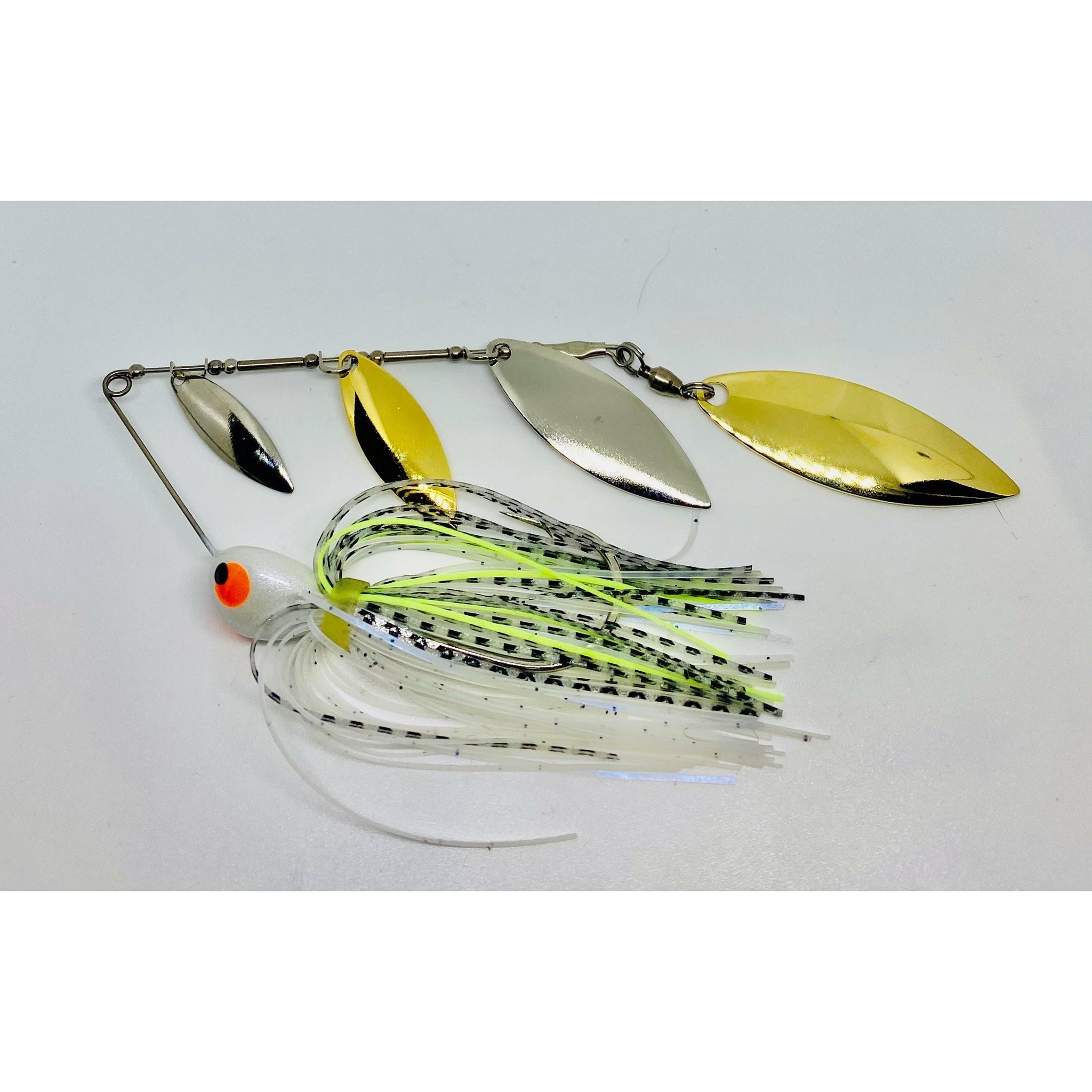 3 count Lot Brand new Wahoo 1/4 ounce Spinnerbaits - Chartreuse