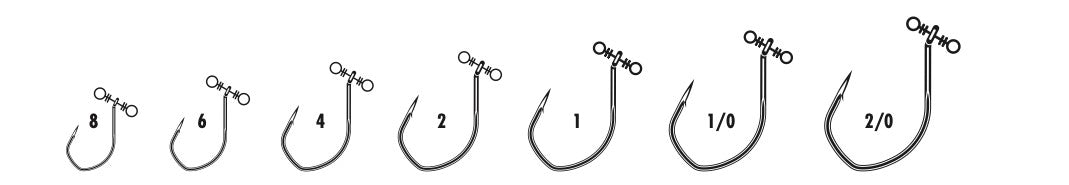  VMC, Spinshot Neko Hook, 4 Hook Size, Black/Nickel