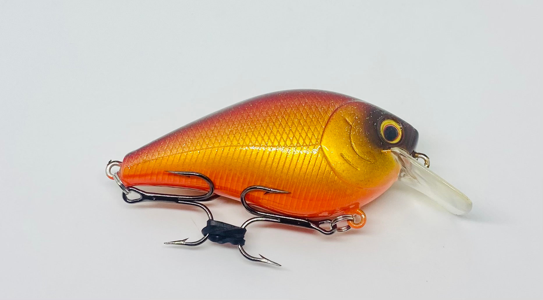 EZ'S LURES Custom Painted 2.5 Inch Square Bill Crankbait - Crawfish Pattern