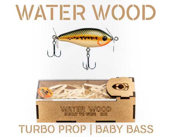 cob company indiana wood fishing lure Water Wood Turbo Prop