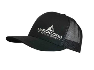 Hardcore Fish and Game Yupoong Black/Black Snapback Trucker Hat