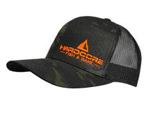 Load image into Gallery viewer, Hardcore Fish and Game Yupoong MultiCam Snapback Trucker Hat
