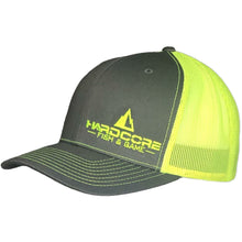Load image into Gallery viewer, Hardcore Fish and Game Snapback Trucker Hat/ Embroidered Logo - Custom Tackle Supply 
